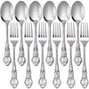 12pcs Vintage Royal Dessert Spoon And Fork Set