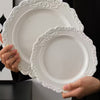 1 Vintage Baroque-Style Ceramic Dinner Plate