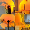 1pc Sunset Light Projection, LED Pastel Sunset Light, Rainbow Night Light