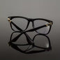 Men's square flat top glasses