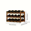 A Bamboo Wine Rack (Brown Wine Rack)