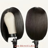 12-Inch Straight Bob Wig, 150% Density Synthetic Hair