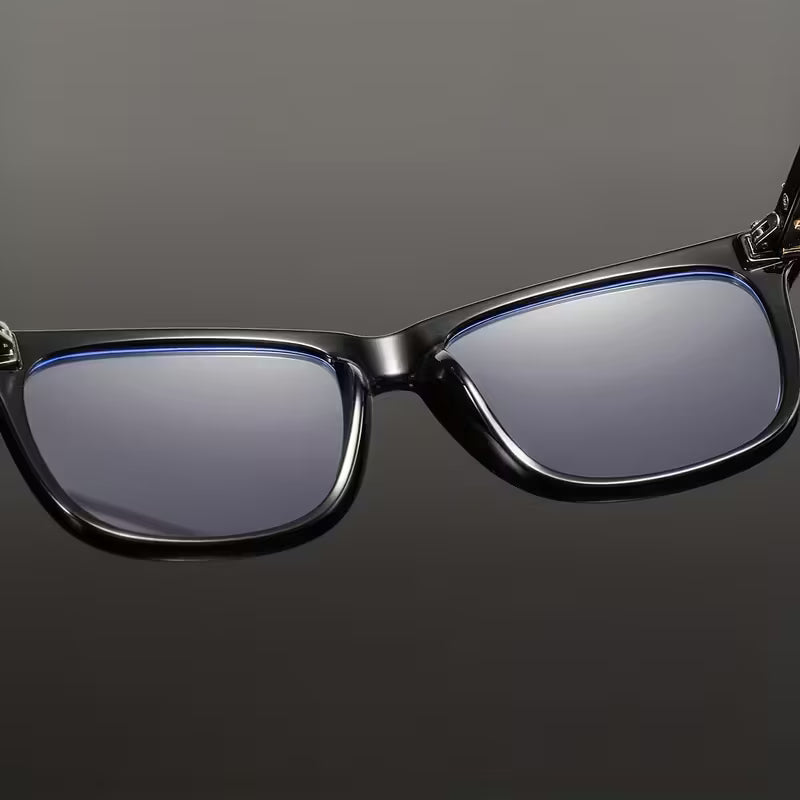 Men's square flat top glasses