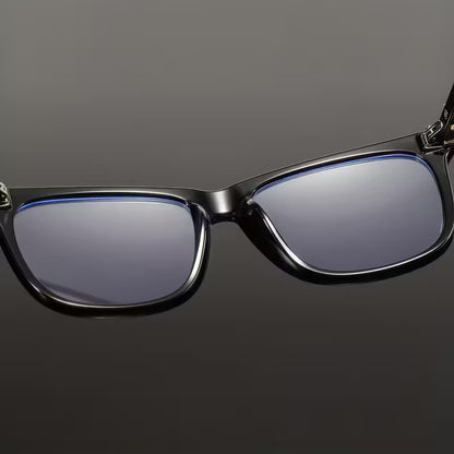 Men's square flat top glasses