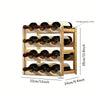 A Bamboo Wine Rack (Brown Wine Rack)