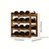 A Bamboo Wine Rack (Brown Wine Rack)