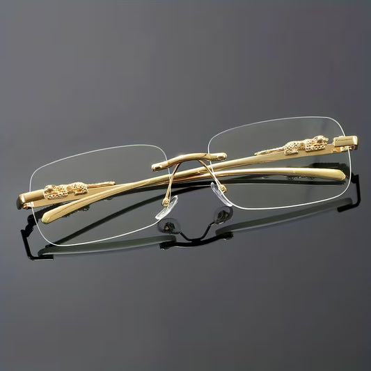 Frameless Square Flat Top  Glasses