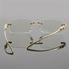 1pc Men's Fashion Trendy Leopard Head Rimless Glasses