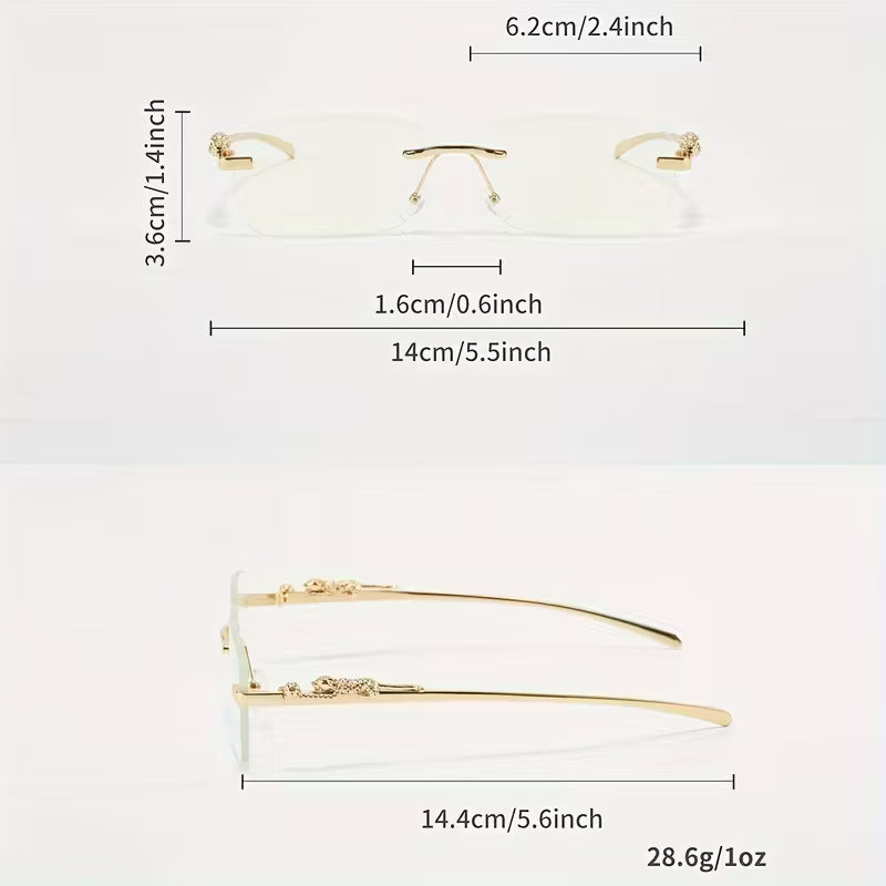 Frameless Square Glasses