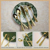 30/60pcs Stainless Steel Flat Pattern Flatware Set