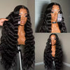 28-Inch Black Deep Wave hair wig