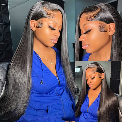 200% Density, 28-Inch Long Straight Lace.