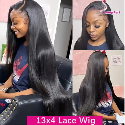 200% Density, 28-Inch Long Straight Lace.