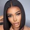 Women's Glueless Lace Front Human Hair Wig - 4x4 Straight Bob Style