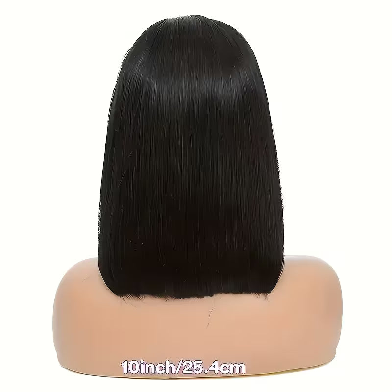 Women's Glueless Lace Front Human Hair Wig - 4x4 Straight Bob Style