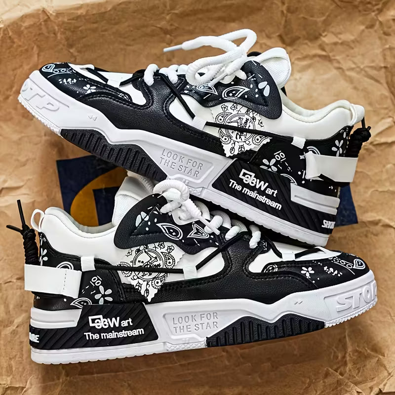 MAINALUN Men'S Low-Top Sneakers