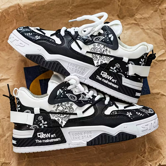 MAINALUN Men'S Low-Top Sneakers