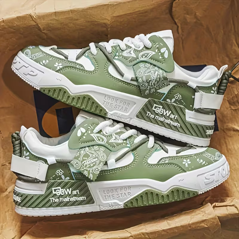 MAINALUN Men'S Low-Top Sneakers