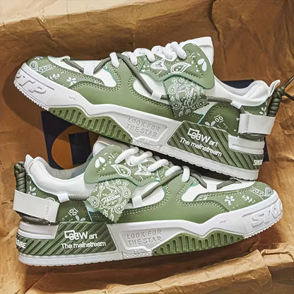 MAINALUN Men'S Low-Top Sneakers