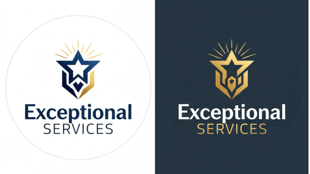 create an image of exceptional services as the logo